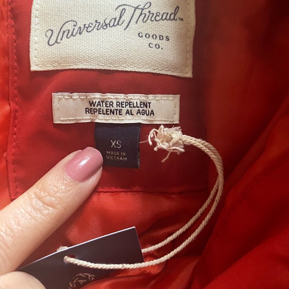 A New Day Hooded Coat Burnt Orange Sz XS NWT - Picture 5 of 7